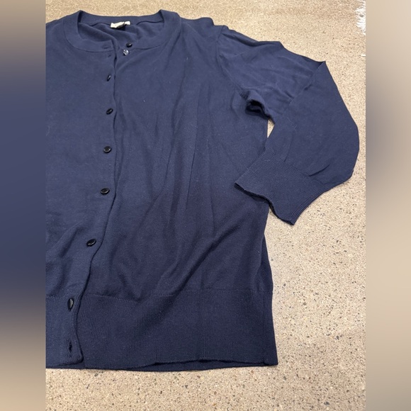 J. Crew Clare Cardigan in Navy - Picture 2 of 5